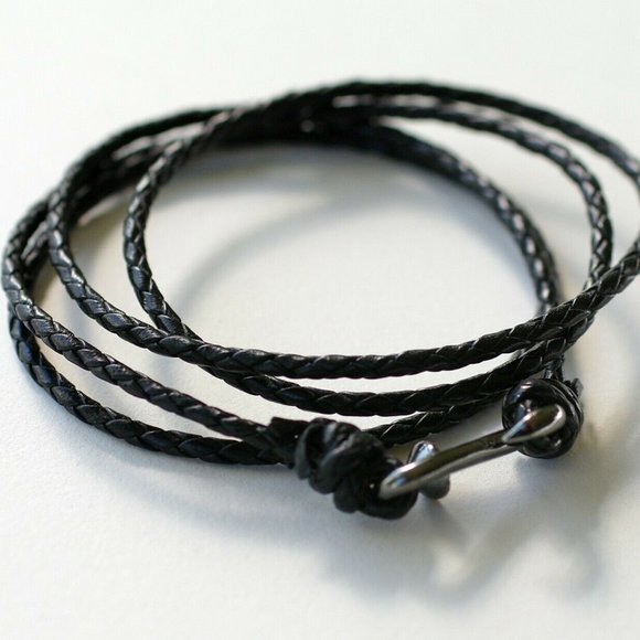 Men's MB Designer Woven Leather Quadruple - Picture 1 of 6